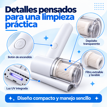 Aspiradora Antiácaros UV Portátil