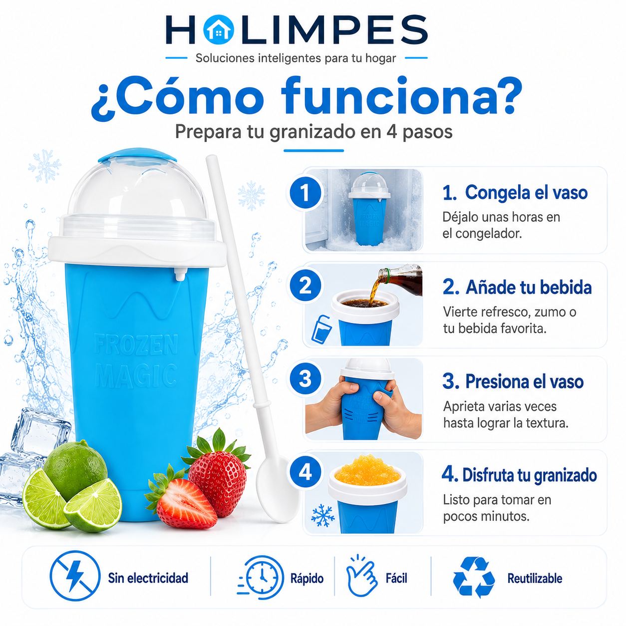 Vaso Granizador Frozen Magic