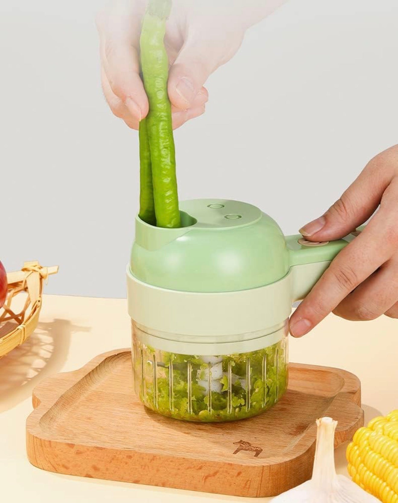 Cortador de fruta y verdura automático 4 en 1