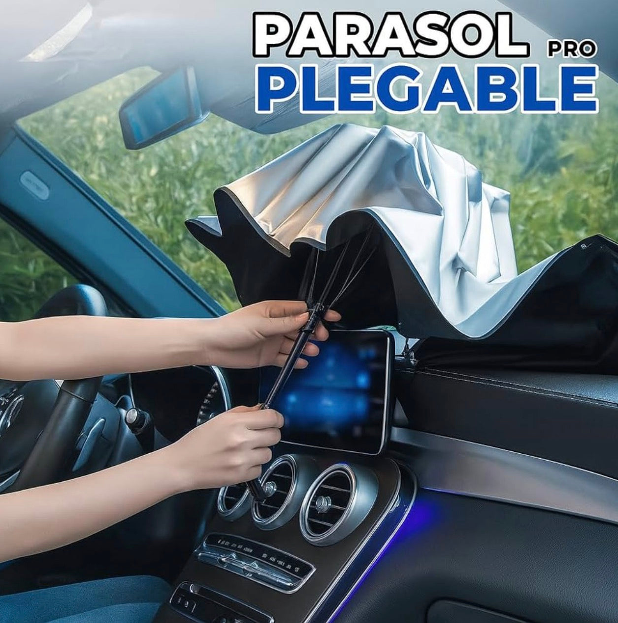 Parasol Plegable para Coche Tipo Paraguas