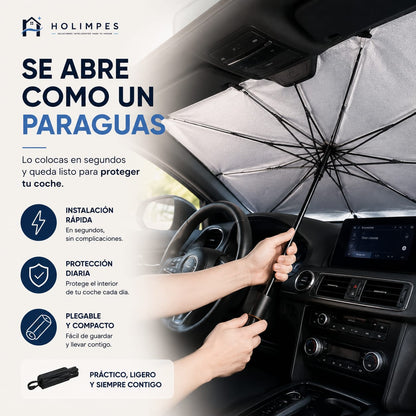 Parasol Plegable para Coche Tipo Paraguas