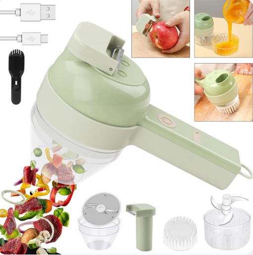 Cortador de fruta y verdura automático 4 en 1
