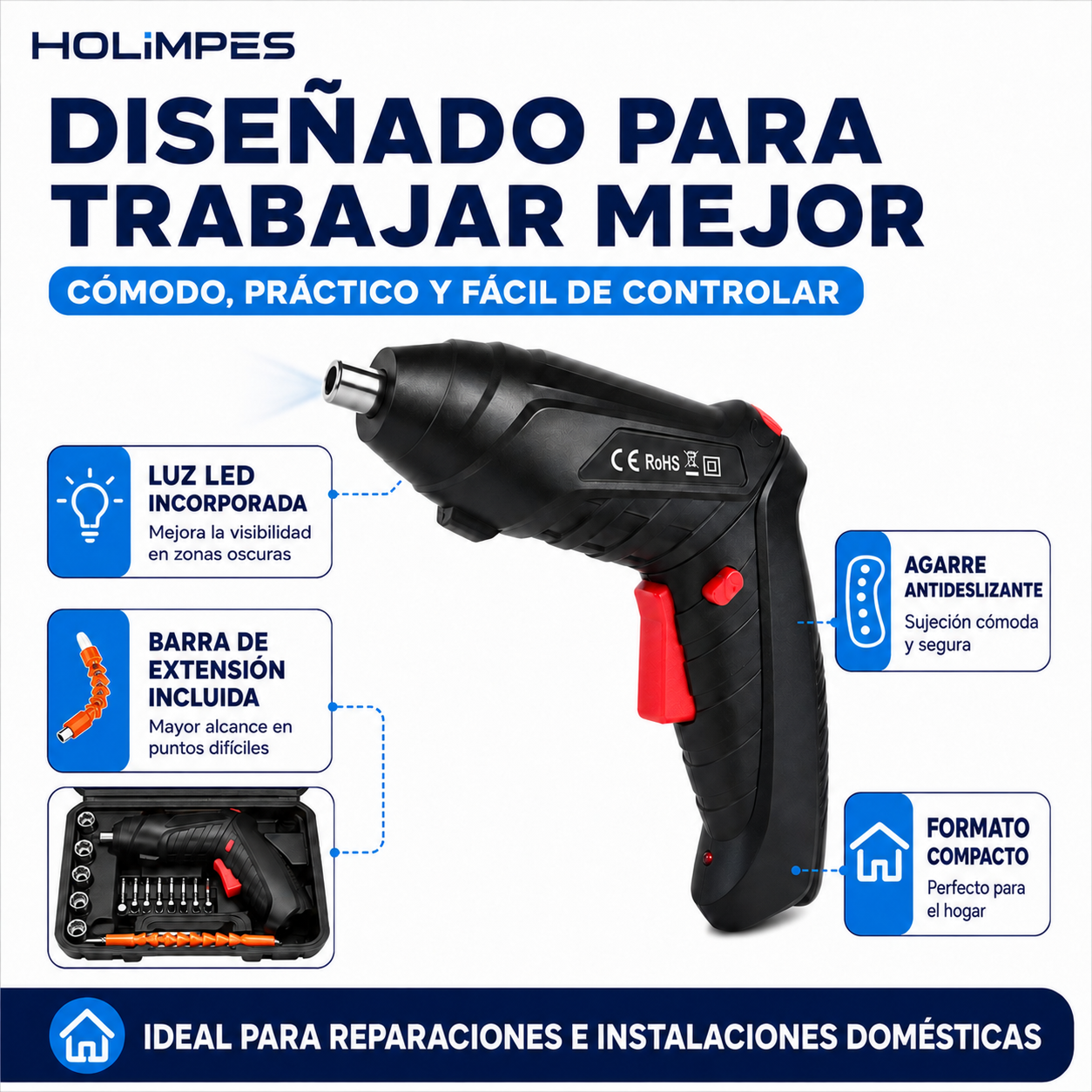 Set 47 pcs Destornillador eléctrico
