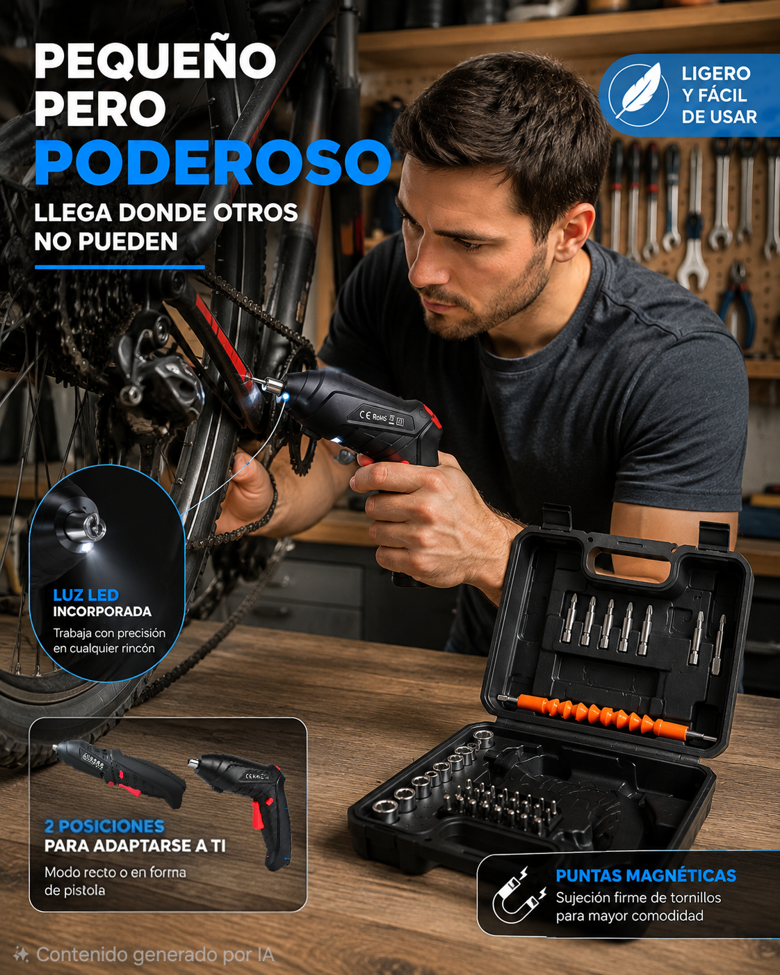 Set 47 pcs Destornillador eléctrico