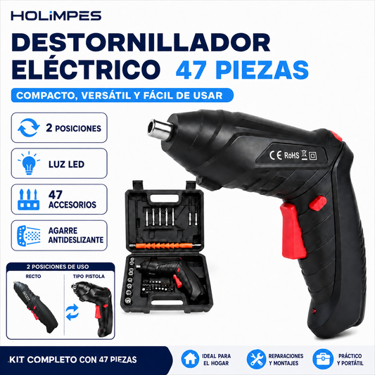 Set 47 pcs Destornillador eléctrico